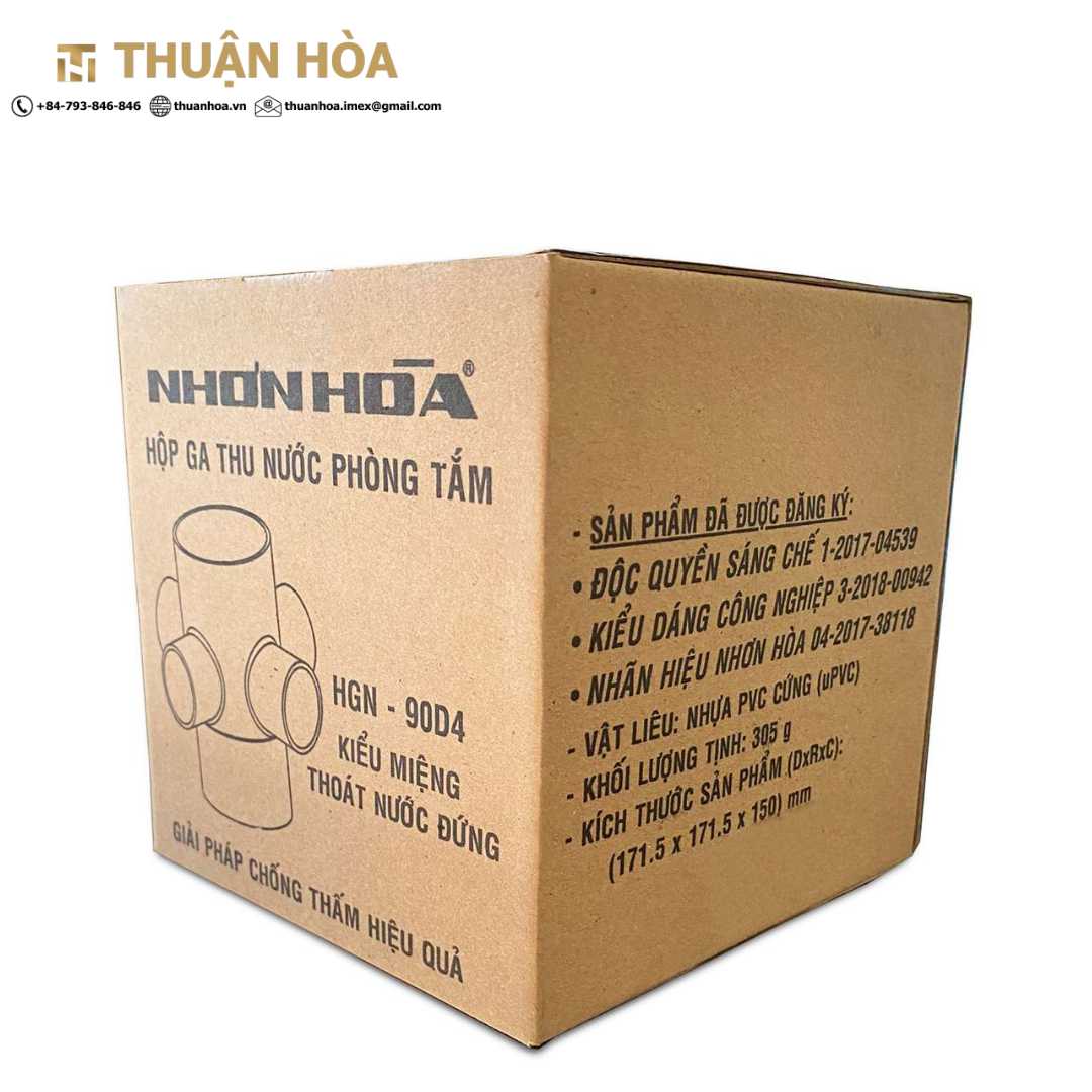 HỘP GA THU NƯỚC PHÒNG TẮM 90D4